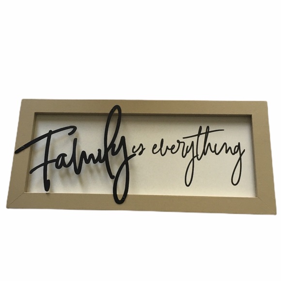Place & Time Other - Place & Time Family is Everything Wall Plaque